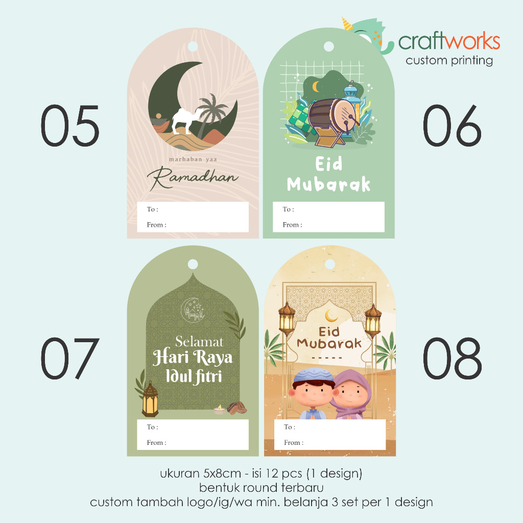 

Hang Tag Lebaran / Eid Mubarak Hampers Tag / Souvenir ( Link Baru )