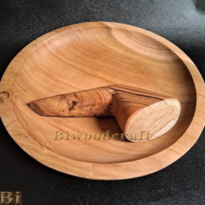 

Biwood 1 Set Cobek Ulekan Kayu Jati 30cm AS78