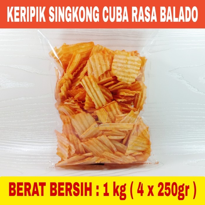 

KERIPIK SINGKONG / ORIGINAL ASIN / SINGKONG KILOAN 1 KG