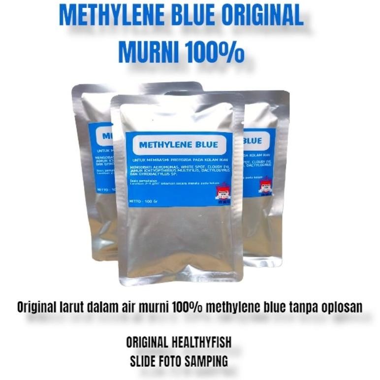 ORIGINAL methylene blue / methylene blue 100gr / methylene blue 100 gram / obat biru ikan / methylen