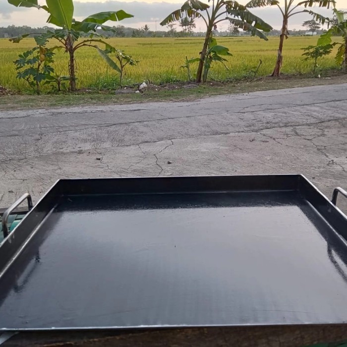 2Mm Wajan Kotak Wajan Baja Panggangan Datar