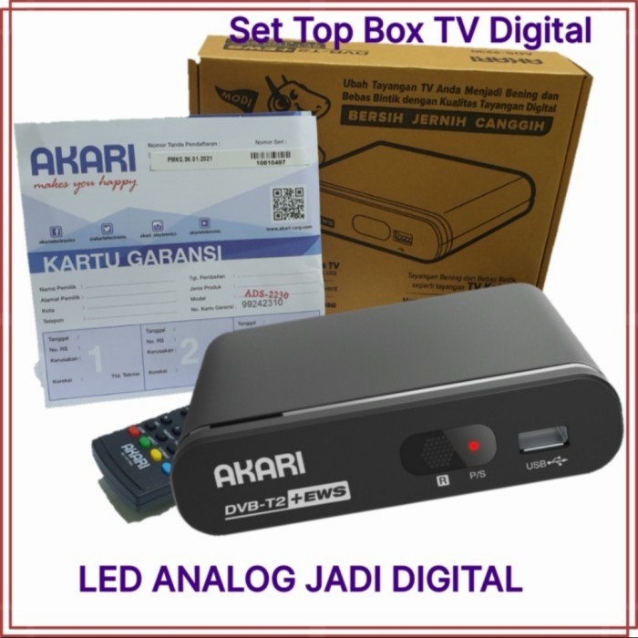 AKARI SET TOP BOX TV DIGITAL ADS2230 ADS 2230 DVBT2
