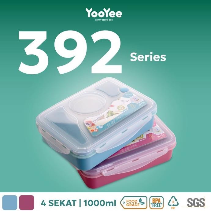 Kotak Makan Yooyee 4Sekat Dengan Sup (#392)