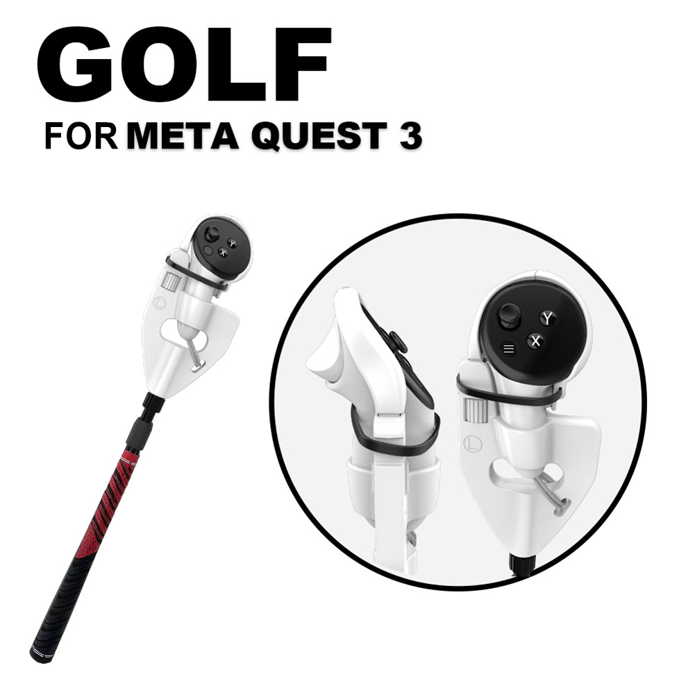 VR Golf Club Hand Grip Attachment For Meta Quest 3 VR