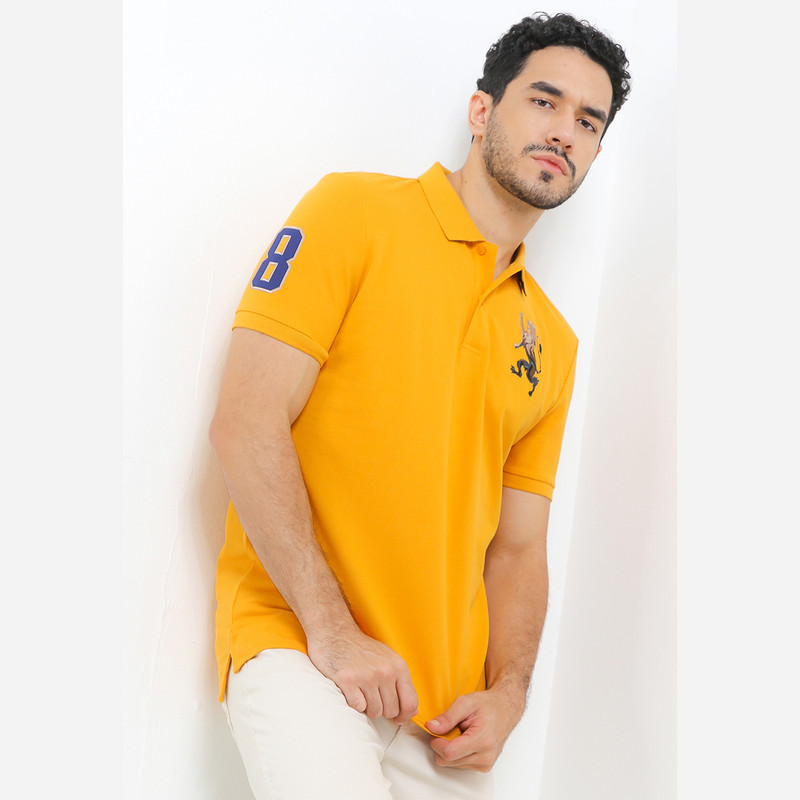Giordano Men's 3D Lion Polo  0101422288
