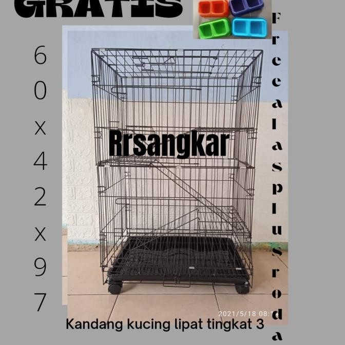 Kandang Kucing Tingkat 3