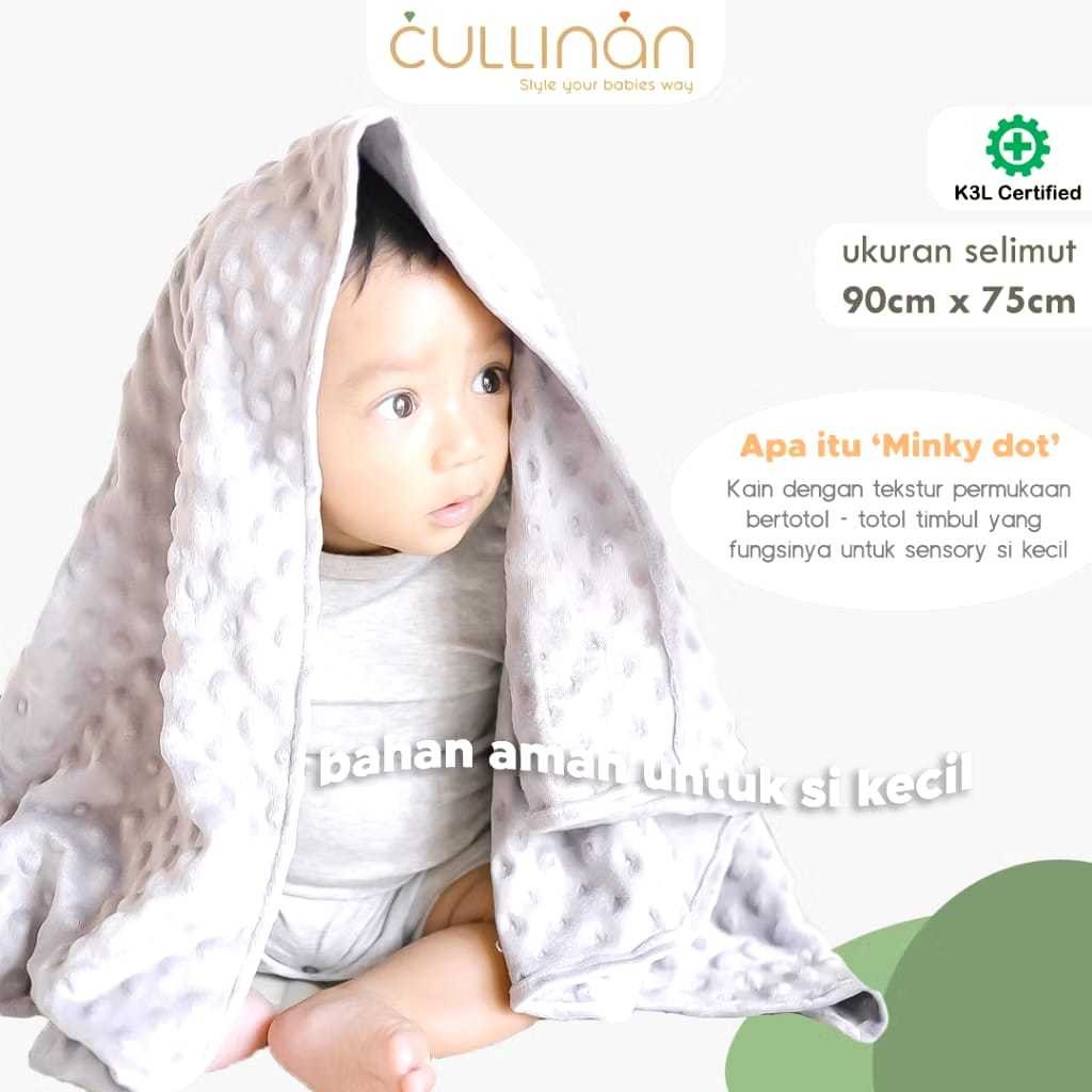 Kejar Promo Cullinan Minky Dot Blanket - Selimut Minky Dot - Selimut Bayi Minky - Selimut Minky 1