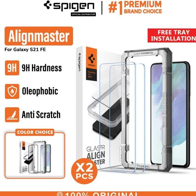 Tempered Glass Samsung Galaxy S21 Fe Spigen Alignmaster Full Cover