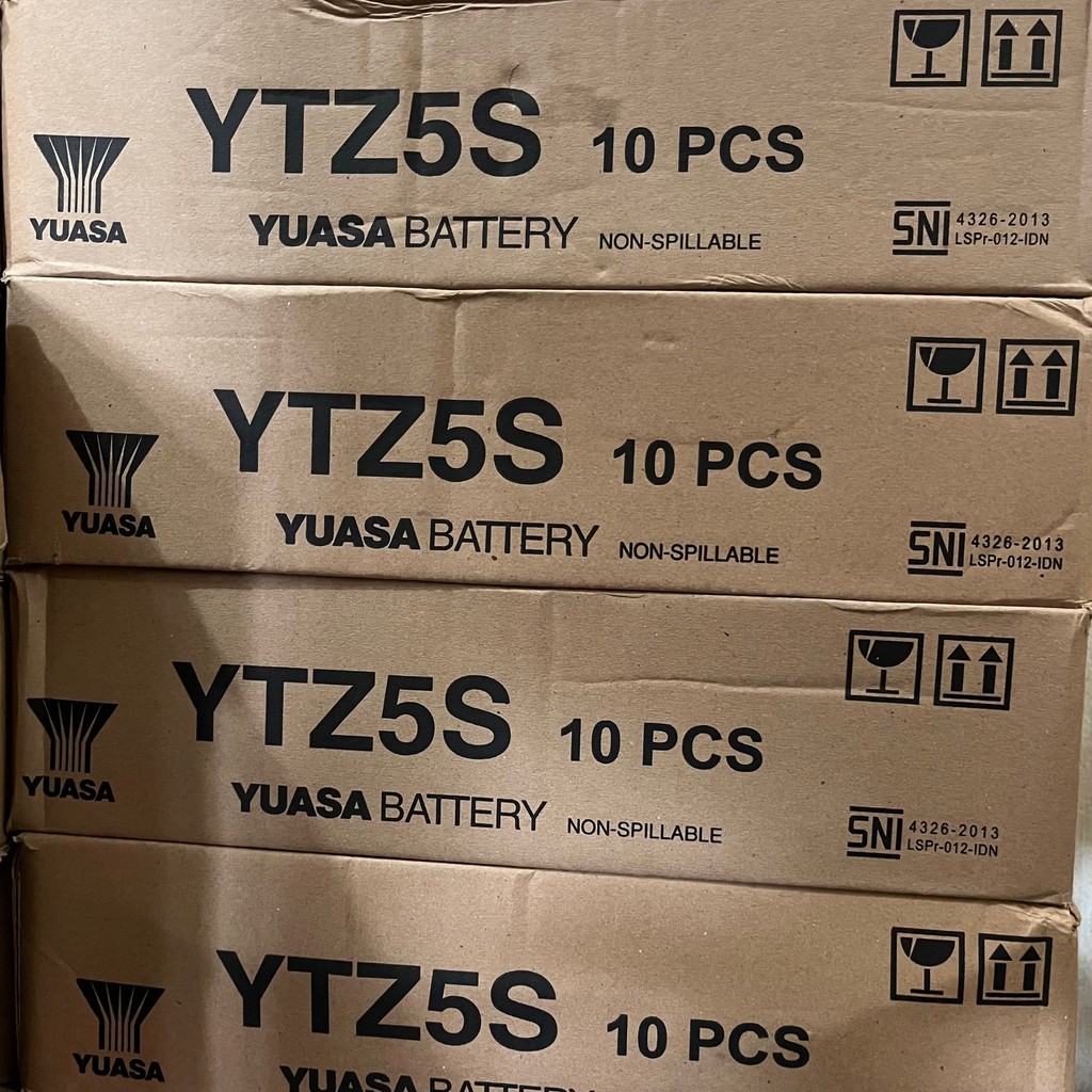AKI YUASA YTZ5S (Aki Motor Beat, Scoopy, Verza, Revo, Supra X 125, Mio S, Vixion) | 1 Dus - Isi 10 p