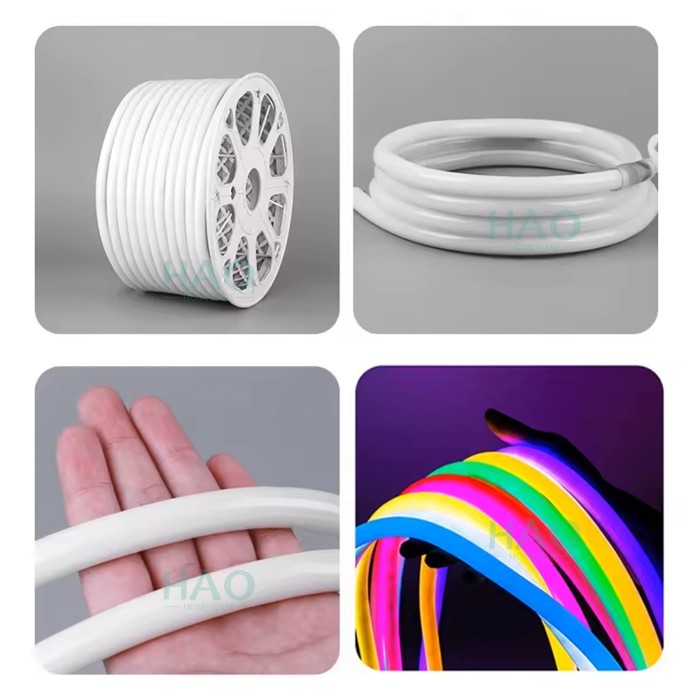 STOK TERBATAS (Per-Meter) Lampu Selang LED Neon Flex HLS-5268 Premium / 220 V 360 Derajat Bulat