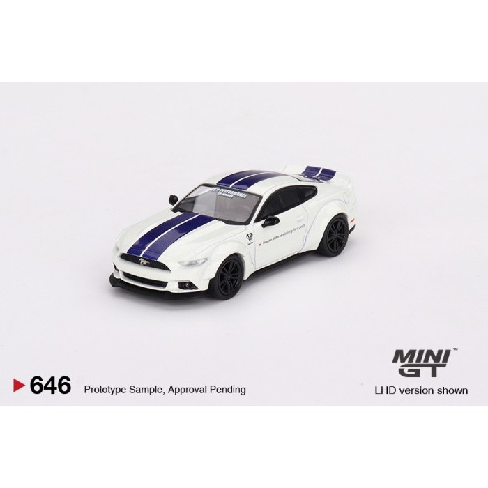 MiniGT 646 Ford Mustang GT LB-Works White MGT Diecast