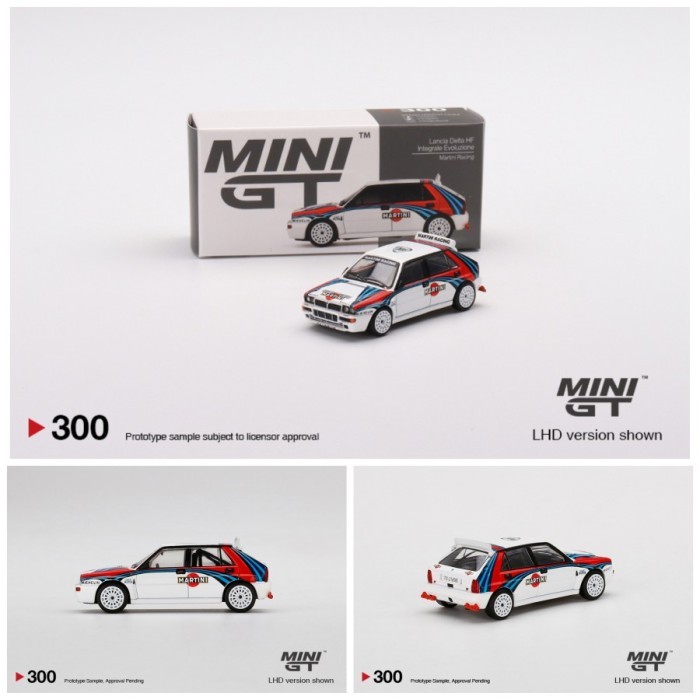 MINIGT 300 LANCIA DELTA HF INTEGRALE EVOLUZIONE MARTINI RACING MGT