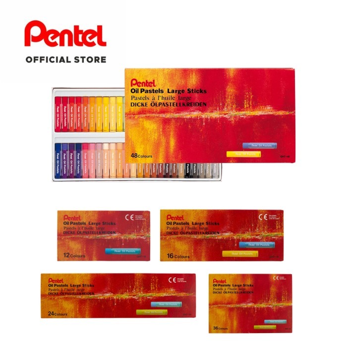

TERLARIS! Pentel oil pastel large stick GHT 48