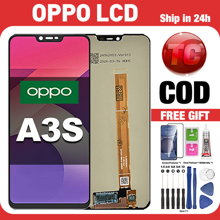 Original Lcd OPPO A3S fullset ori asli Layar hp touchscreen Sentuh Versi Tinggi COD