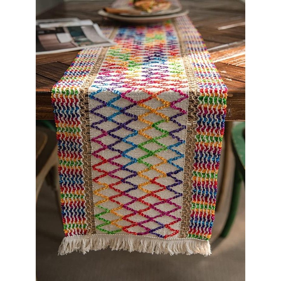 Table Runner Meja Makan Table Runner Premium Rajut