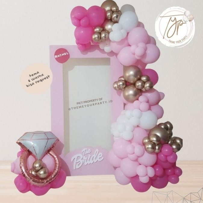 || PROMO  ~`~ Balon Dekor - Styrofoam Backdrop - Ulang Tahun Aqiqah Pesta ||~~~