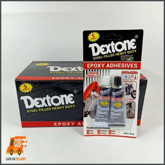 

Flash Sale Lem Besi Dextone Steel 48 Gram / Lem Serba Guna Terbaru Dan Termurah