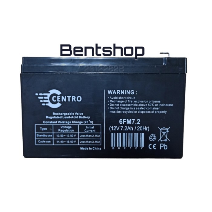 Aki Accu Kering Panasonic 12V 7,2Ah