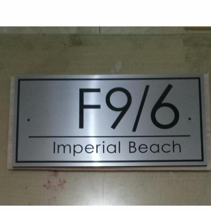 Plat Etching Ukuran 15X30Cm