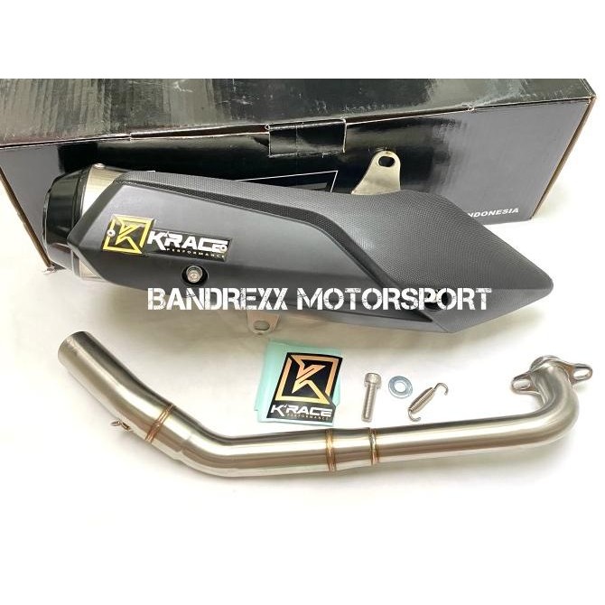 Knalpot Krace Standar Racing K Race Stainless Steel For Aerox 155-Lexi
