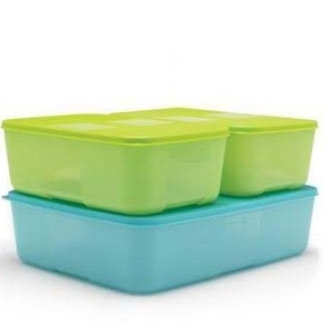 Tempat Penyimpanan Freezer Tupperware Freezermate Set (3)