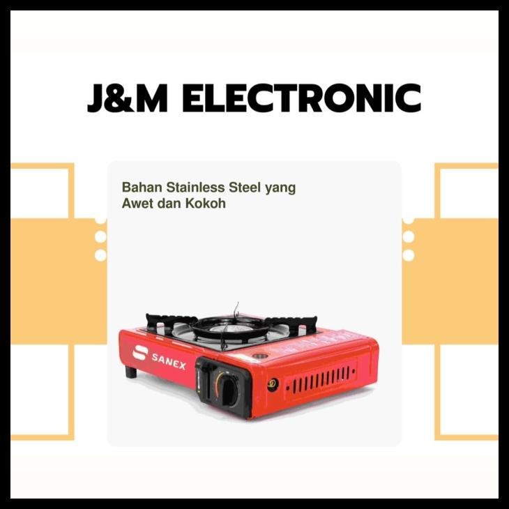 terbaru  kompor gas portable sanex 2in1 sn-883 / kompor portable sanex 2 in 1 kompor portable sanex 