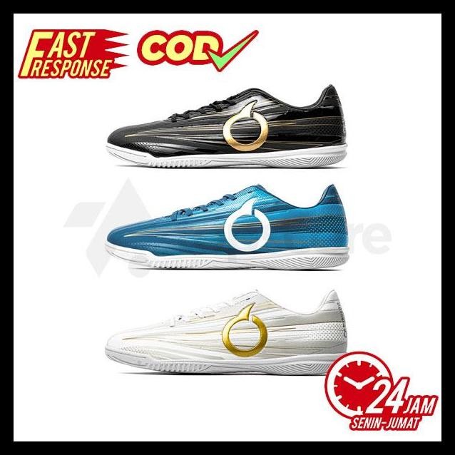 terbaru  sepatu futsal ortuseight raven v2 in - upper synthetic, outsole rubber ready