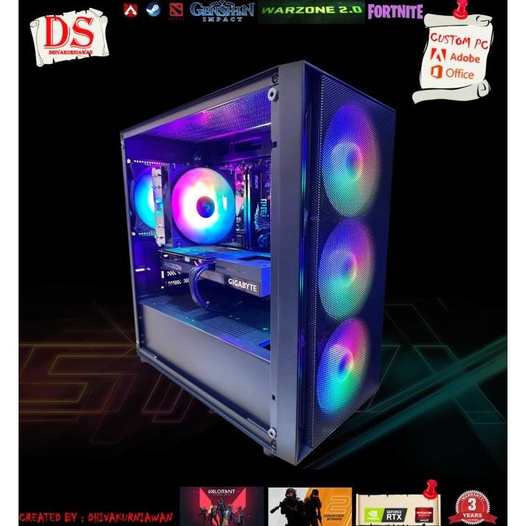 PC GAMING INTEL I5 12400F RTX 4060