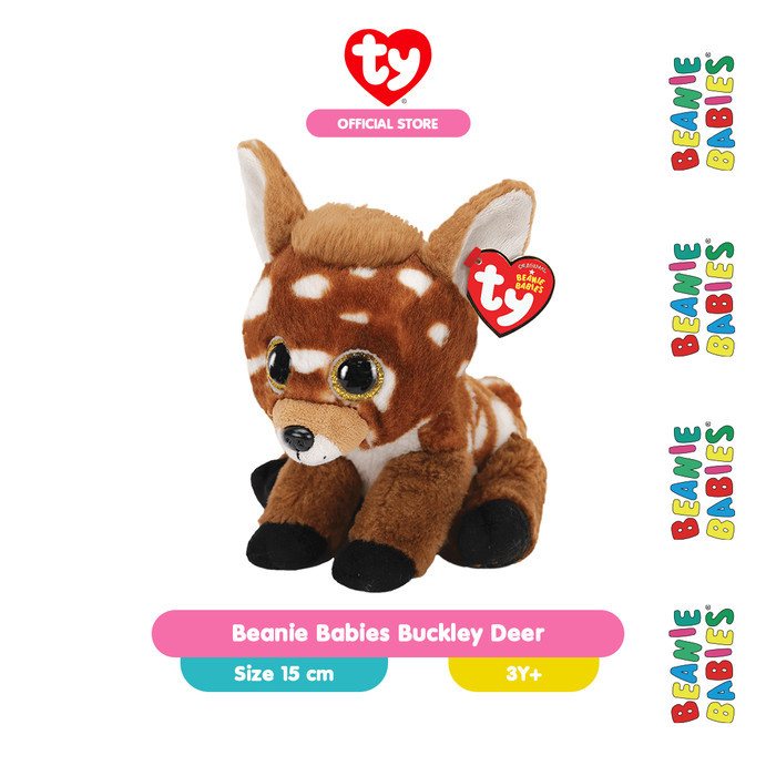 TY Beanie Babies Buckley Deer - Boneka Rusa