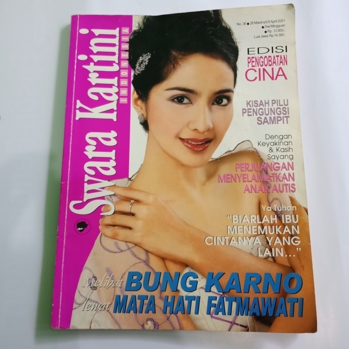 Majaah Swara Kartini Indonesia No 36 April 2001 Cover Maudy Koesnaedi
