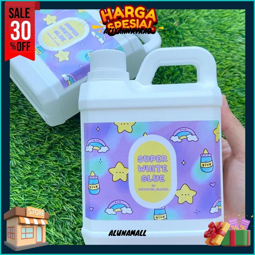 

Super White Glue 1 Liter || Magic Glue By Potatos_Slime2 Termurah Banget