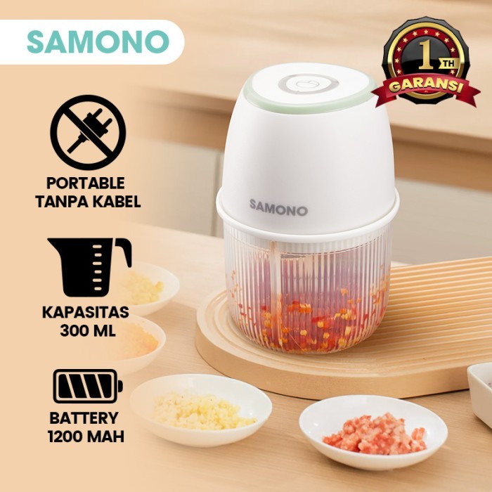 

TERBAIK SAMONO Mini Chopper Blender Portable Gilingan Mini Bumbu Daging SW-L5