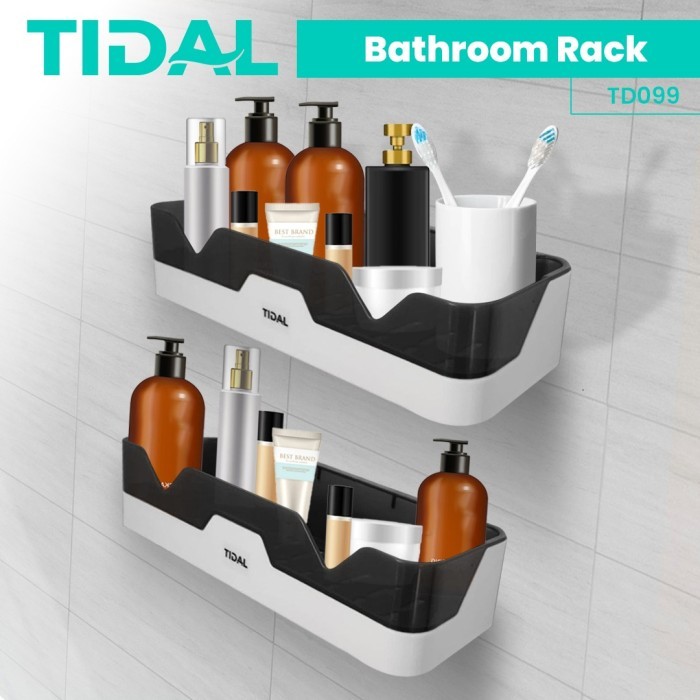 

TERPERCAYA Rak Sabun Kamar Mandi / Tempat Bumbu Dapur Tidal TD099