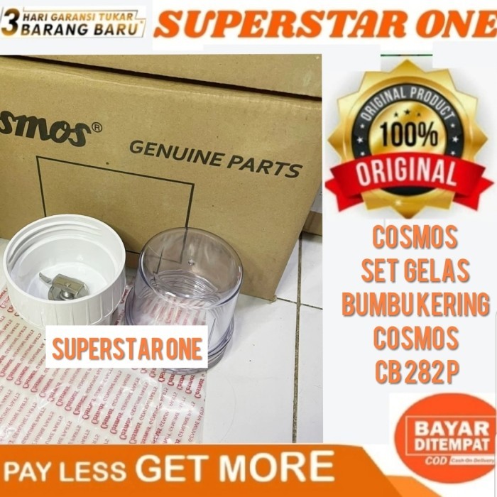 

LIMITED EDITION cosmos set gelas bumbu kering cosmos cb 282 p choper blender cosmos
