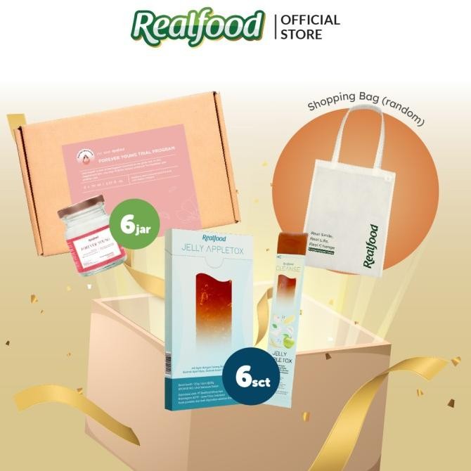 

Realfood Paket Forever Young Trial Program dengan Kolagen