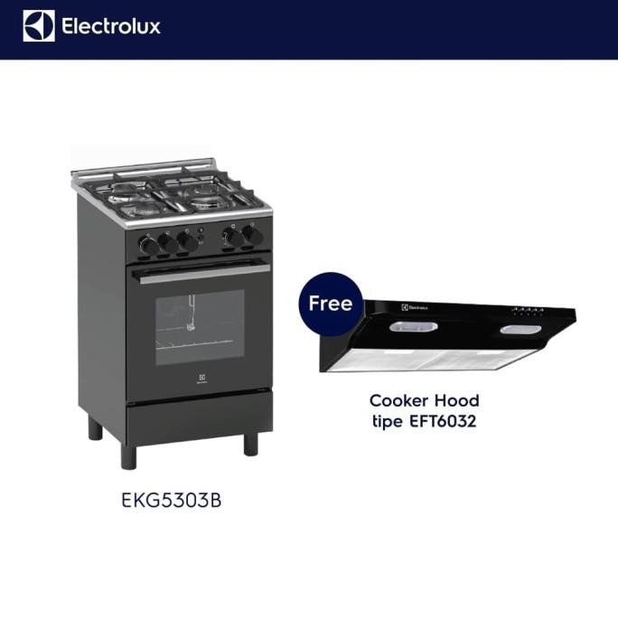 Sale Kompor Freestanding Electrolux Ekg5303B 50 Cm Kompor Gas Oven