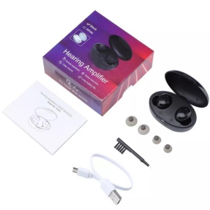 Original Sepasang Alat Bantu Dengar Model Tws Premium Rechargeable Bisa Di Cas