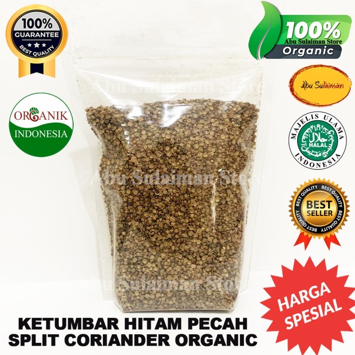 

TERBARU Ketumbar Hitam Pecah Organik 1 kg / Split Black Coriander / Ketumbar