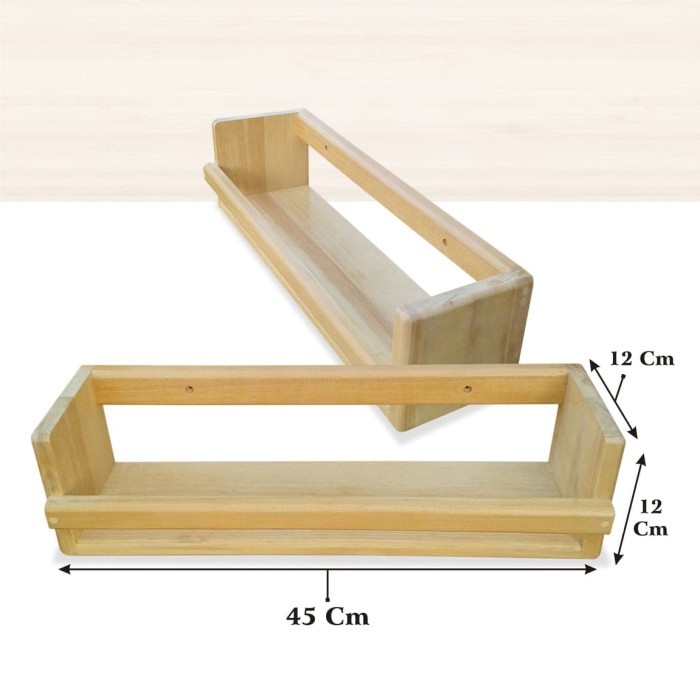 

PROMO Rak Gantung Rak Bumbu Rak Serbaguna Kayu Pinus