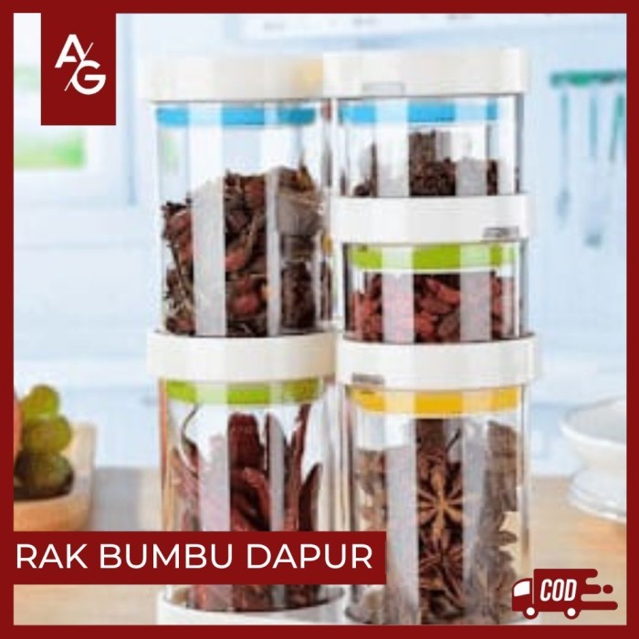

FREE ONGKIR AG - Rak Bumbu Putar (8 pcs)