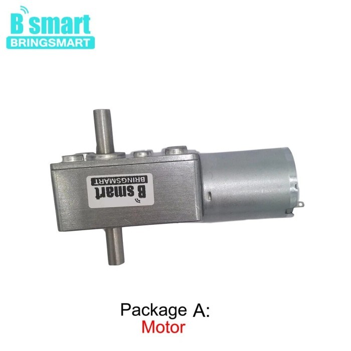 JGY370 12V VOLT DC WORM GEARED DOUBLE SHAFT MOTOR 6V DUAL OUTPUT