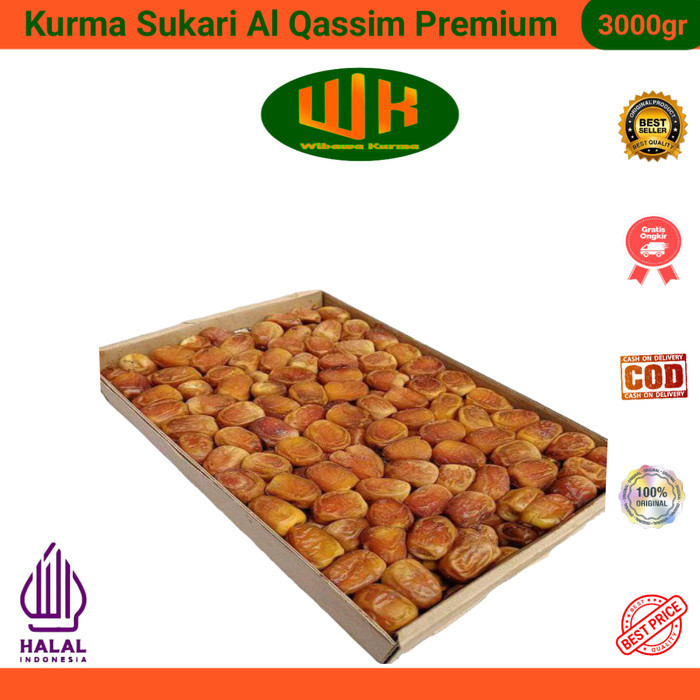 

Termurah Kurma Sukari Al Qassim 3Kg