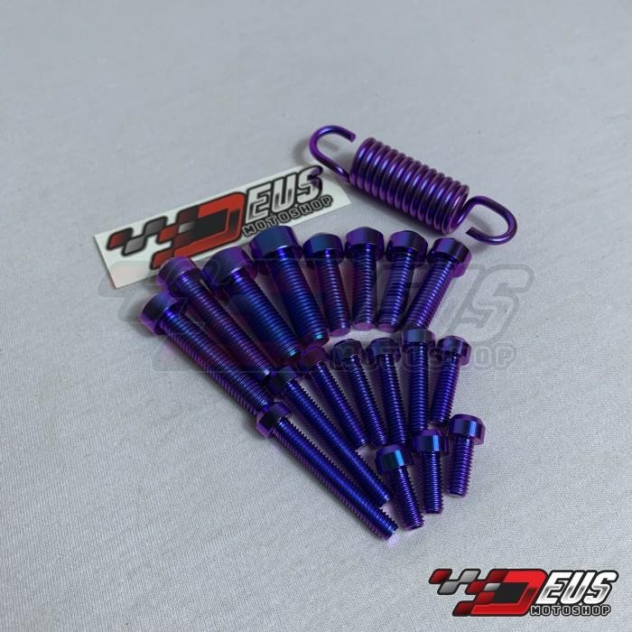 Baut Titanium Set Step Underbone BPRO Ninja R SS RR + Raiser UB BPRO Original