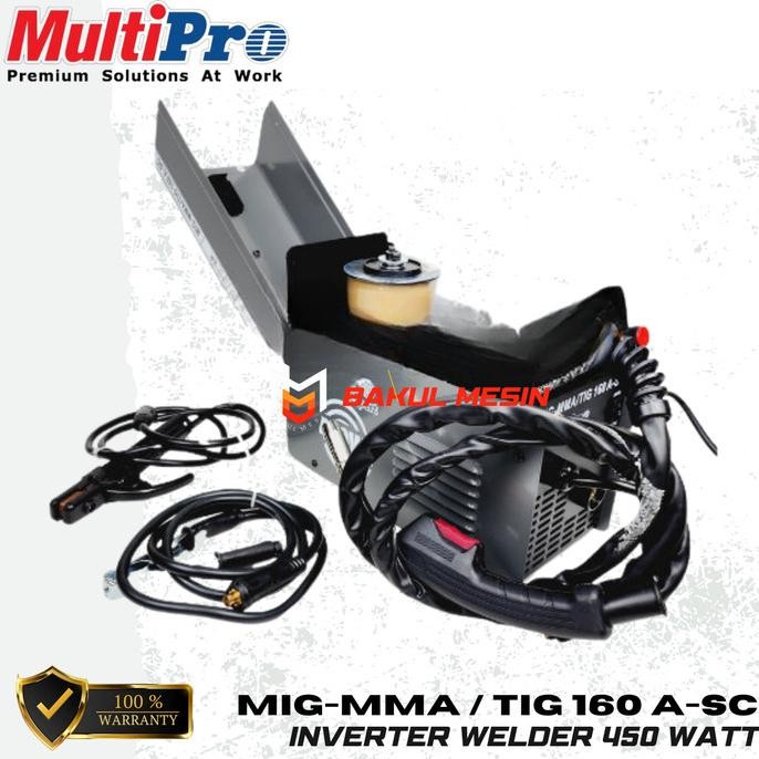 Promo MULTIPRO MIG-MMA / TIG 160 A-SC MESIN LAS IGBT INVERTER MIG-MAG 160A COD
