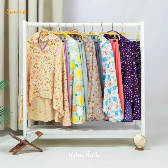 Sunrise Mukena Balita Rayon Premium Basic lembut premium
