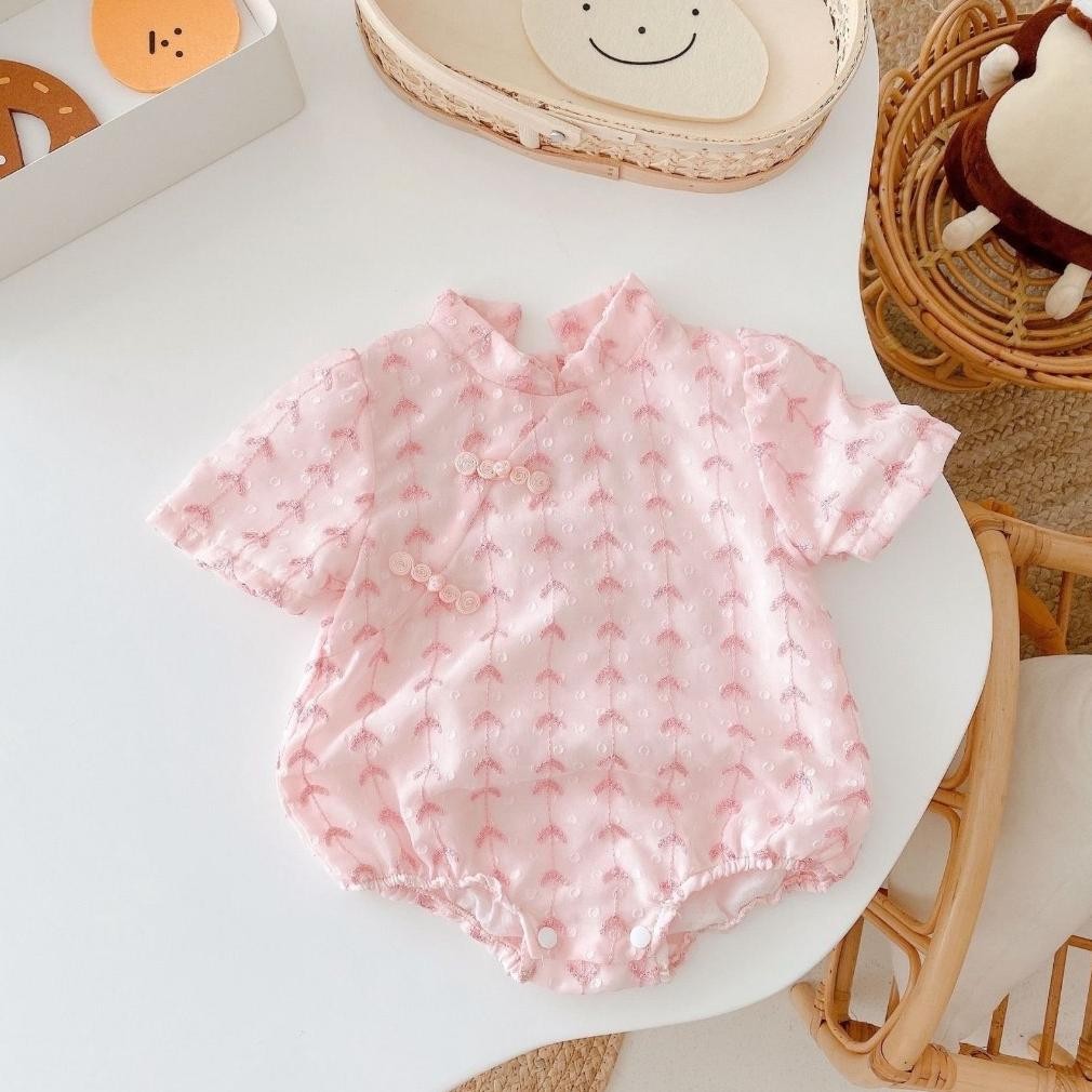 CR - A049 Little Gwen - Chen Romper / Cheongsam bayi perempuan pink cantik qipao anak / baju bayi pe