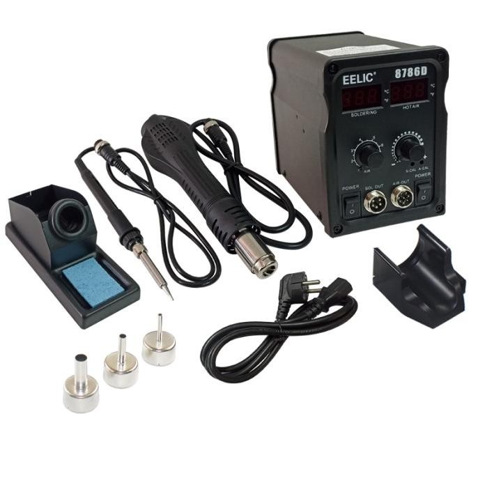 Promo EELIC SOR-UAP8786D Solder uap 2 in 1 blower uap dan soldering multifun COD