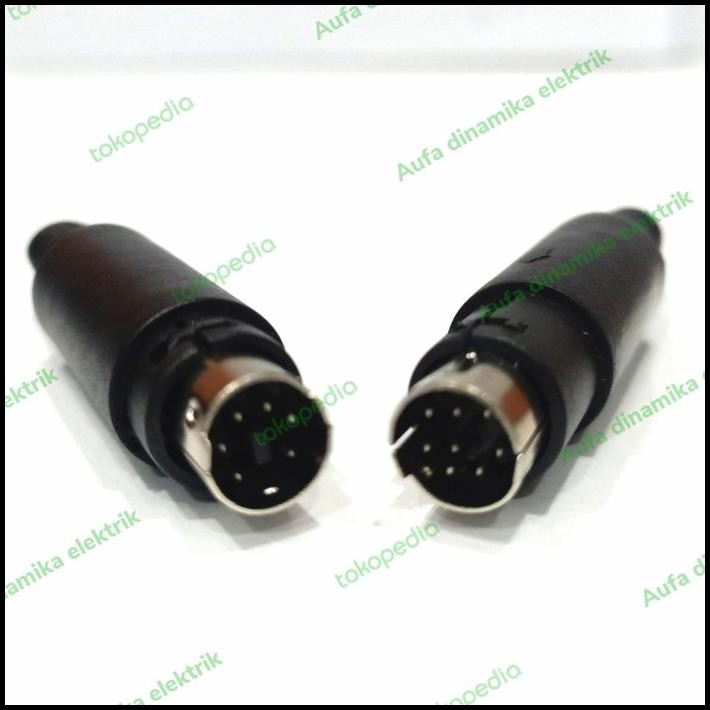 Mini Din 6 pin dan 8 pin PS2 connector Male