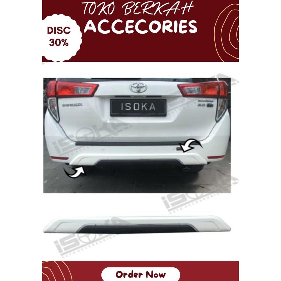 variasi mobil innova Rear Bumper / Skid Plate BelakangToyota Innova Reborn - skid plate innova REBOR