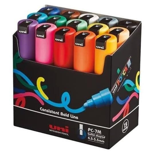 

Uni Posca Paint Marker PC-7M - Broad Bullet Point -Part 1
